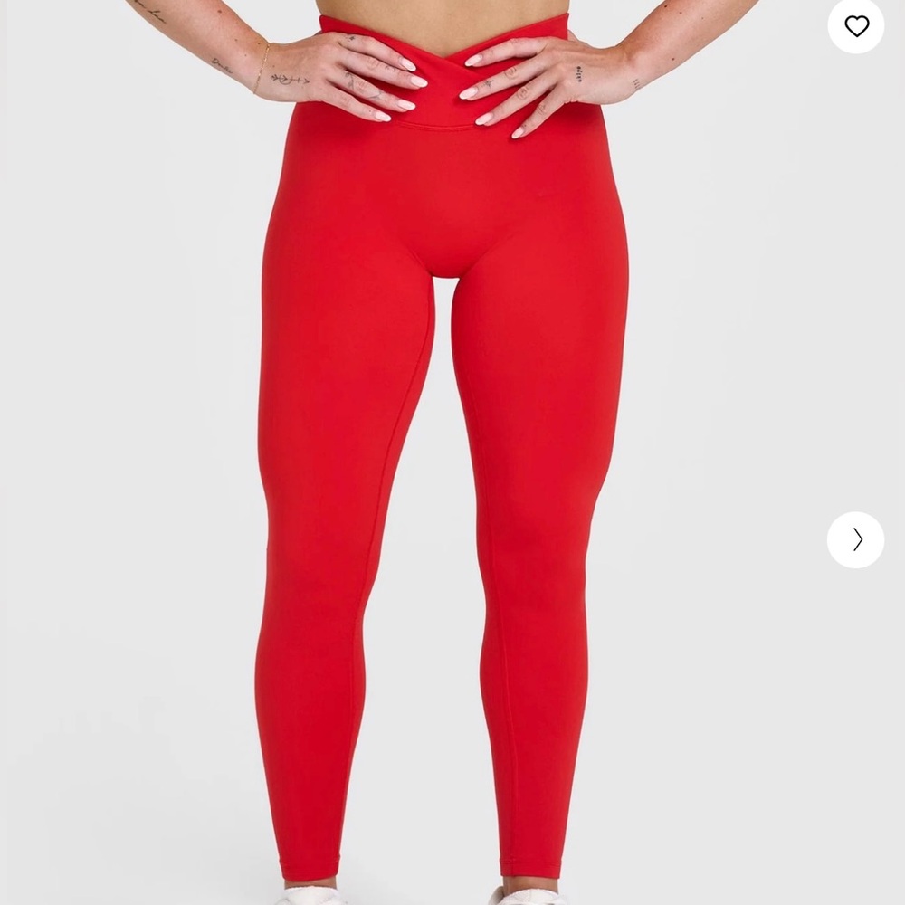 ONER UNIFIED WRAP LEGGINGS Muscle Mami Red High-Waisted Size S Regular